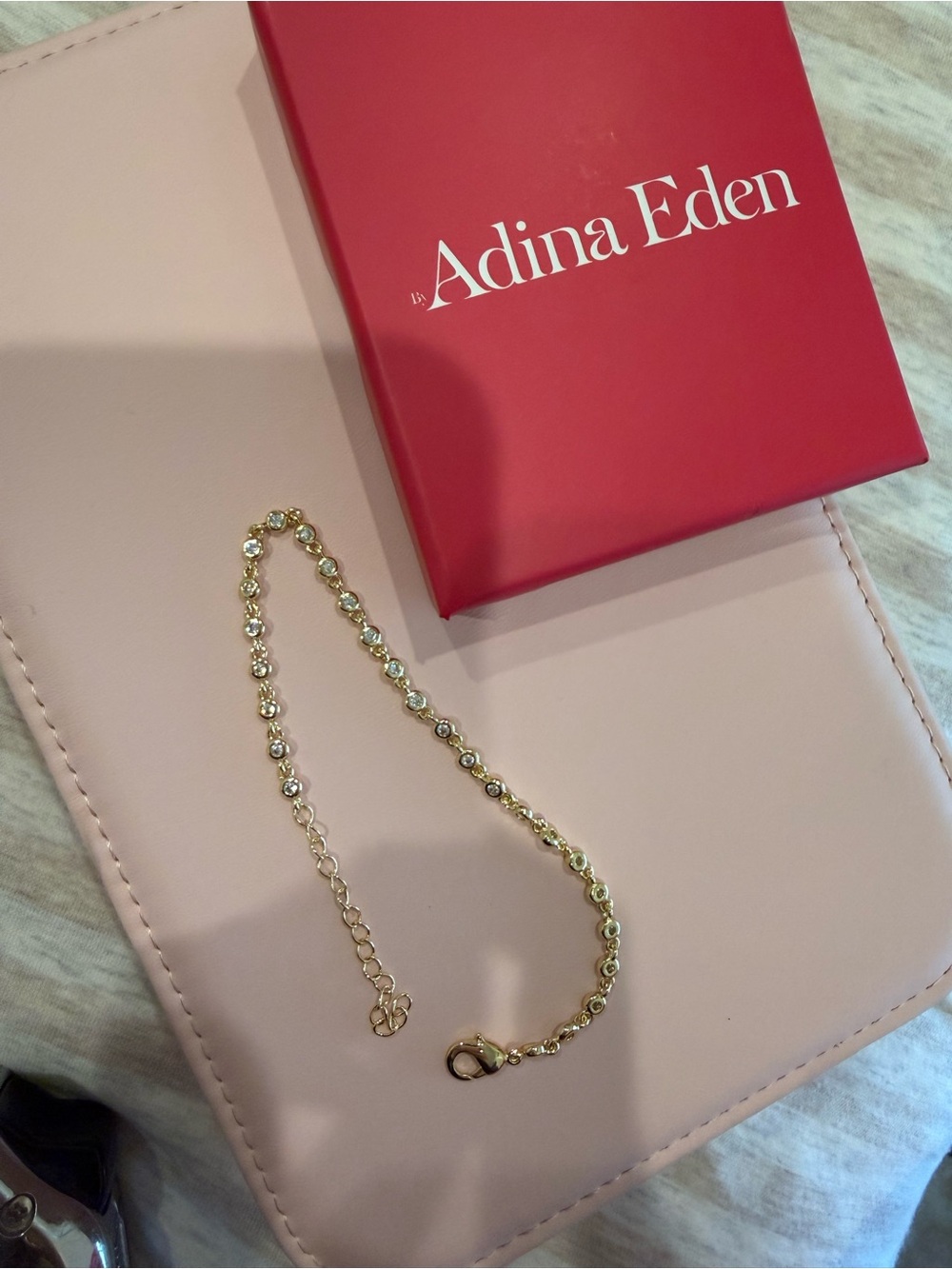 Adina Eden Gold and Clear Lumi Bracelet NWT